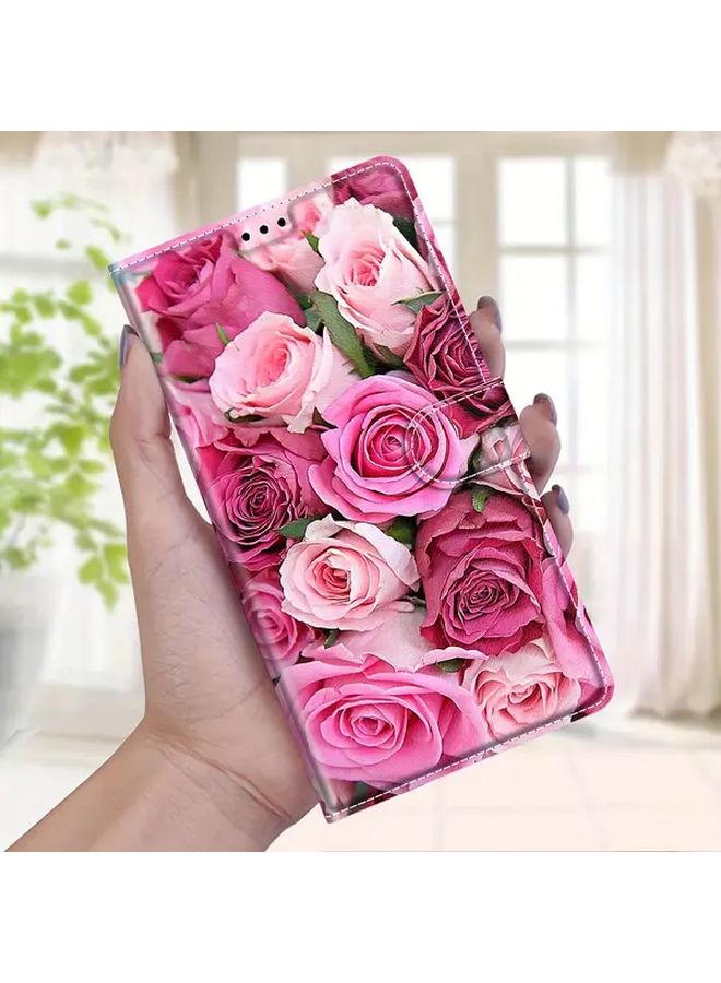 Galaxy A36 Mixed Color 2 Flip Wallet Phone Case with Card Slot and Stand - Image 3